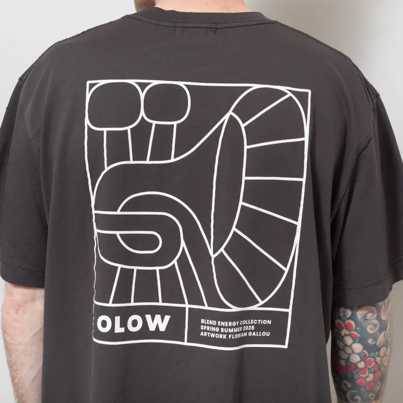Olow Jazzy T Shirt Carbon Black-5