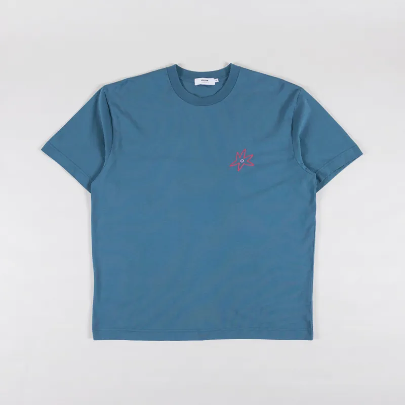 Olow Rivage T Shirt Steel Blue-1