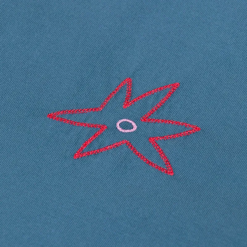 Olow Rivage T Shirt Steel Blue-5