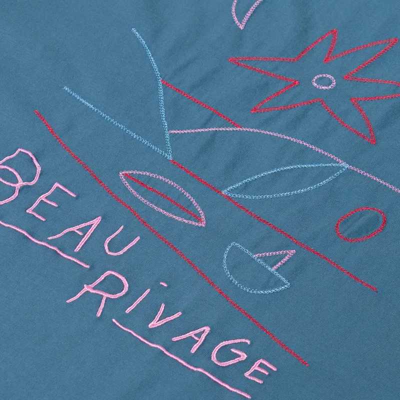 Olow Rivage T Shirt Steel Blue-4