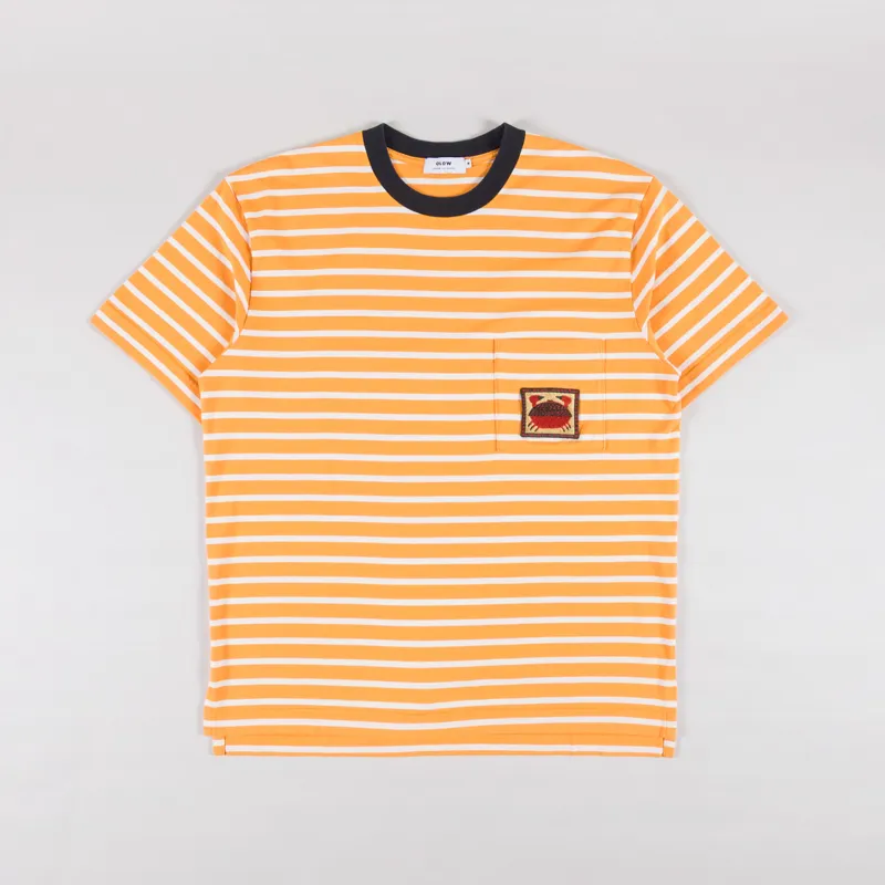Olow Striped Tourteau T Shirt Cream Yellow