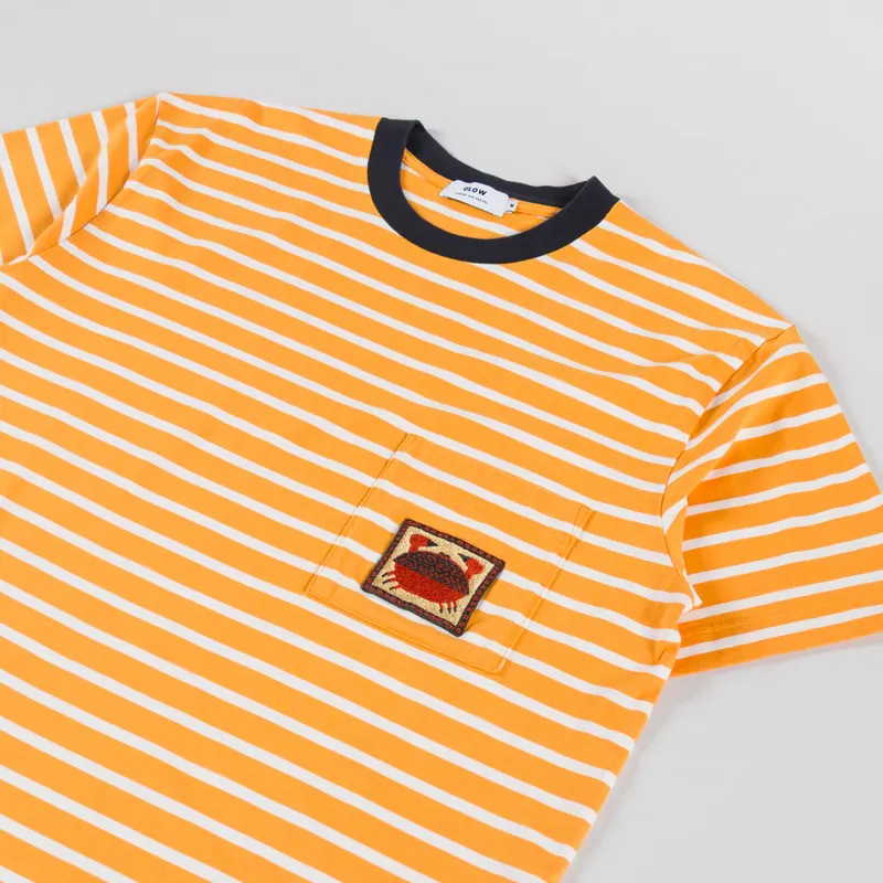 Olow Striped Tourteau T Shirt Cream Yellow-1