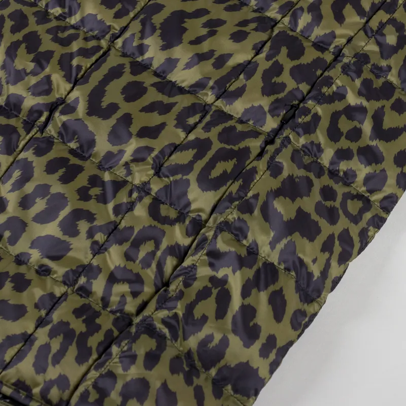 Taion V Neck Button Down Vest Leopard-7