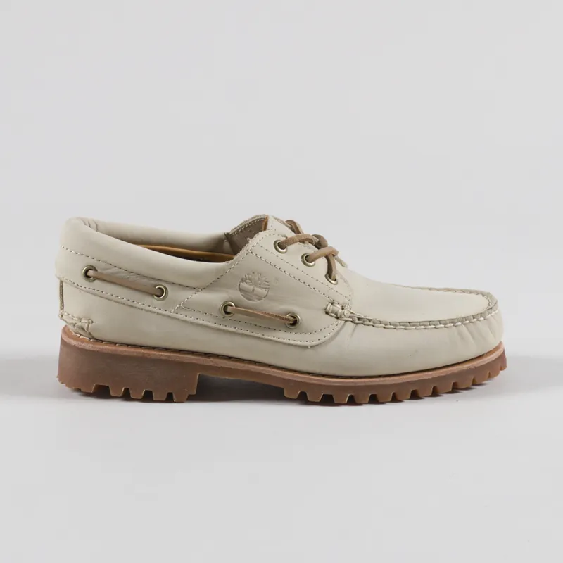 Timberland Authentic Boat Shoes Light Beige Nubuck-2
