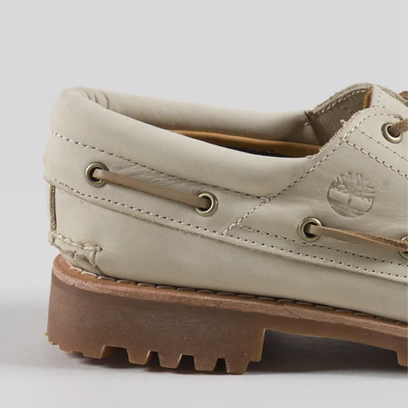 Timberland Authentic Boat Shoes Light Beige Nubuck-4