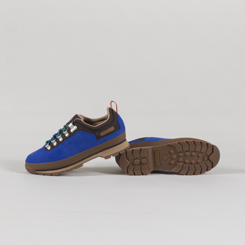 Timberland Euro Hiker Shoes Bright Blue Nubuck-3