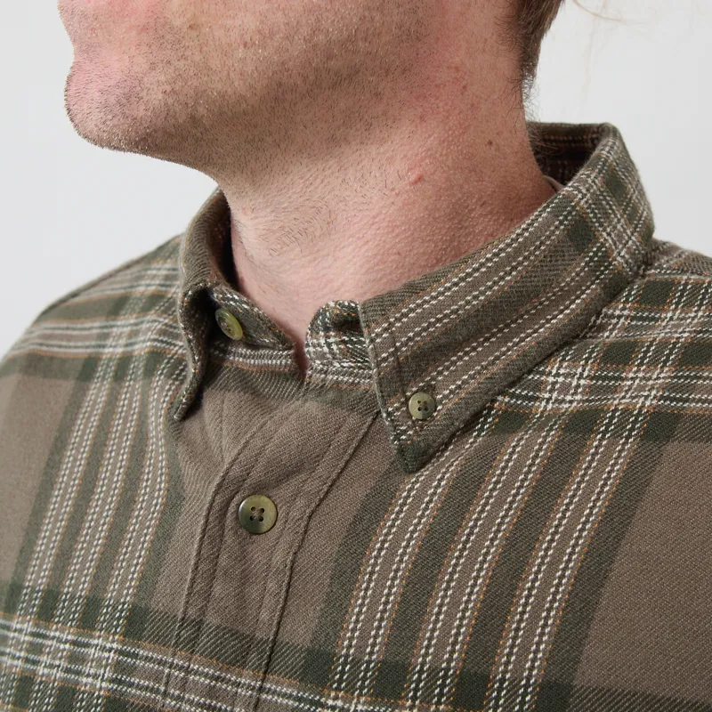 Timberland Flannel Check Regular Shirt Sea Turtle-3