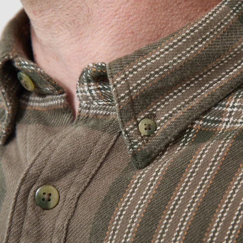 Timberland Flannel Check Regular Shirt Sea Turtle-4
