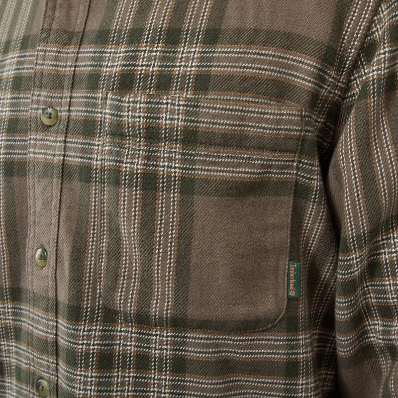 Timberland Flannel Check Regular Shirt Sea Turtle-8
