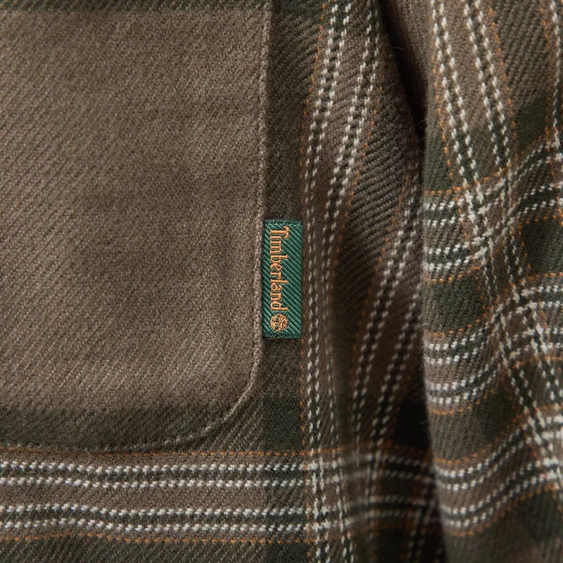 Timberland Flannel Check Regular Shirt Sea Turtle-9