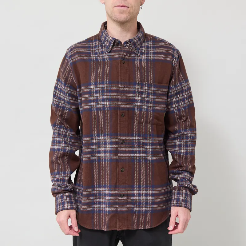 Timberland Flannel Check Regular Shirt Chicory Coffee