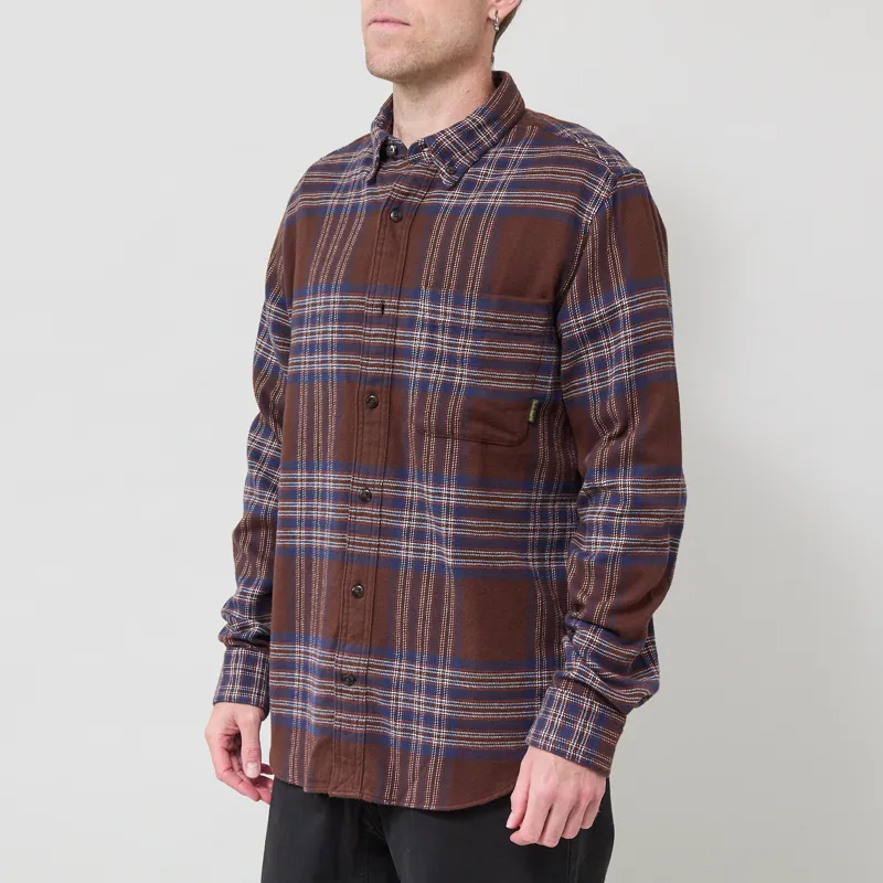 Timberland Flannel Check Regular Shirt Chicory Coffee-1