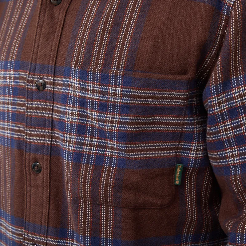 Timberland Flannel Check Regular Shirt Chicory Coffee-6