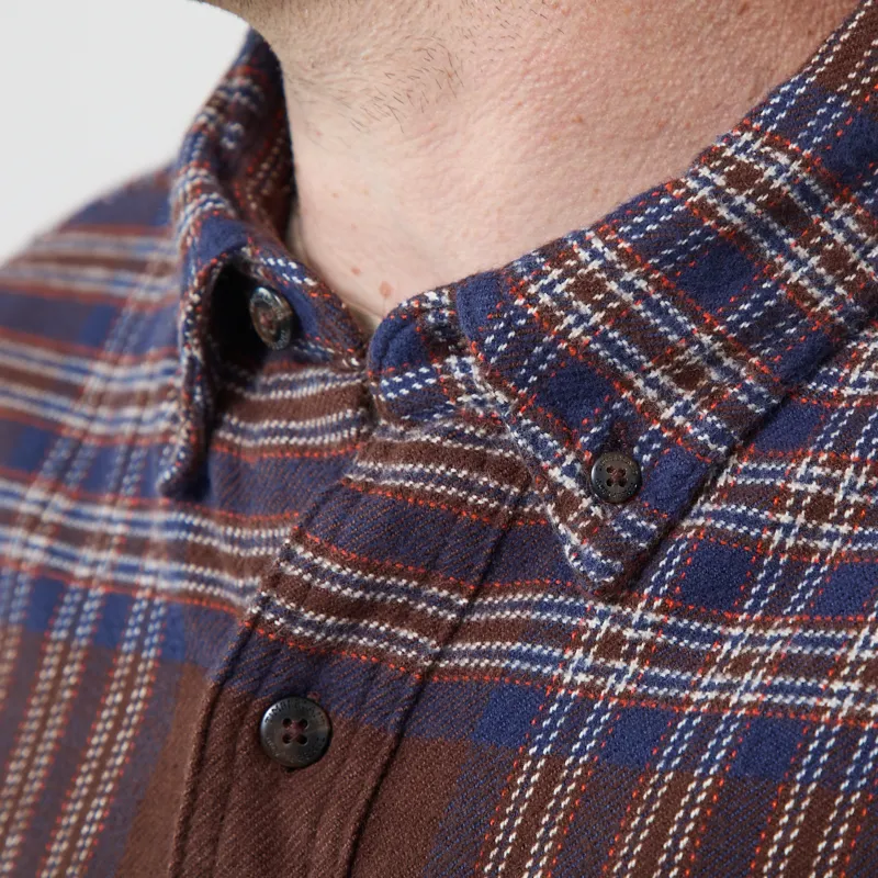 Timberland Flannel Check Regular Shirt Chicory Coffee-4