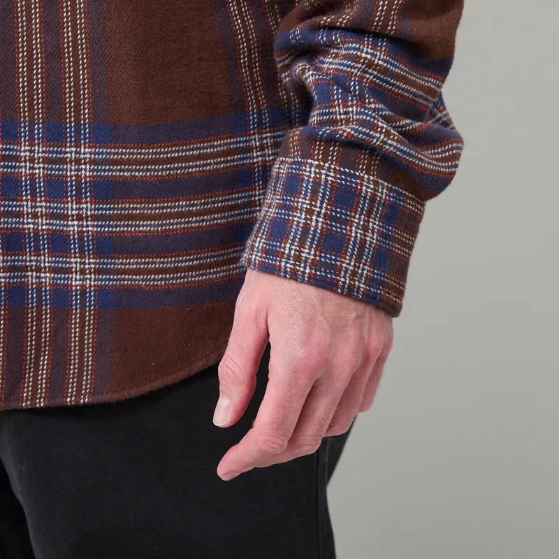 Timberland Flannel Check Regular Shirt Chicory Coffee-9