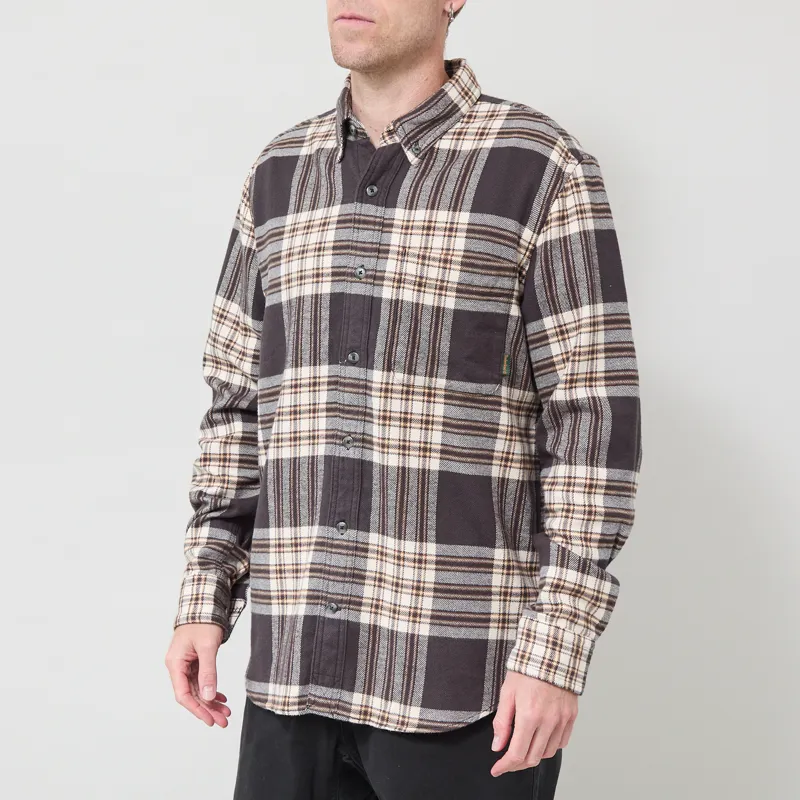 Timberland Flannel Check Regular Shirt Vintage Black-1