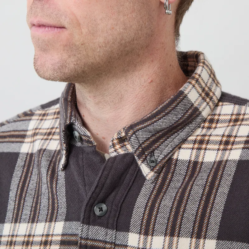 Timberland Flannel Check Regular Shirt Vintage Black-3