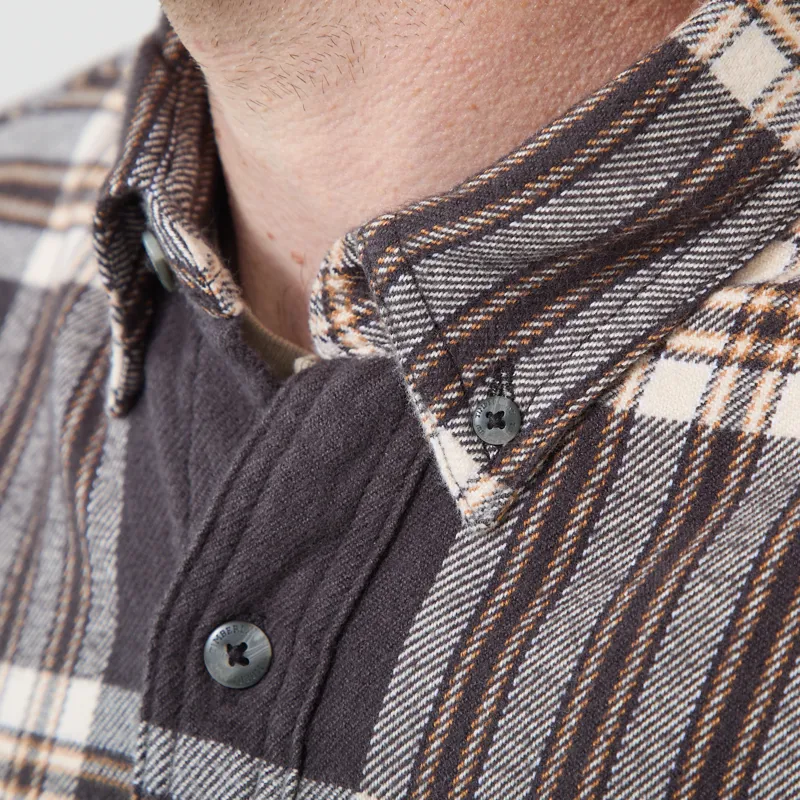Timberland Flannel Check Regular Shirt Vintage Black-4