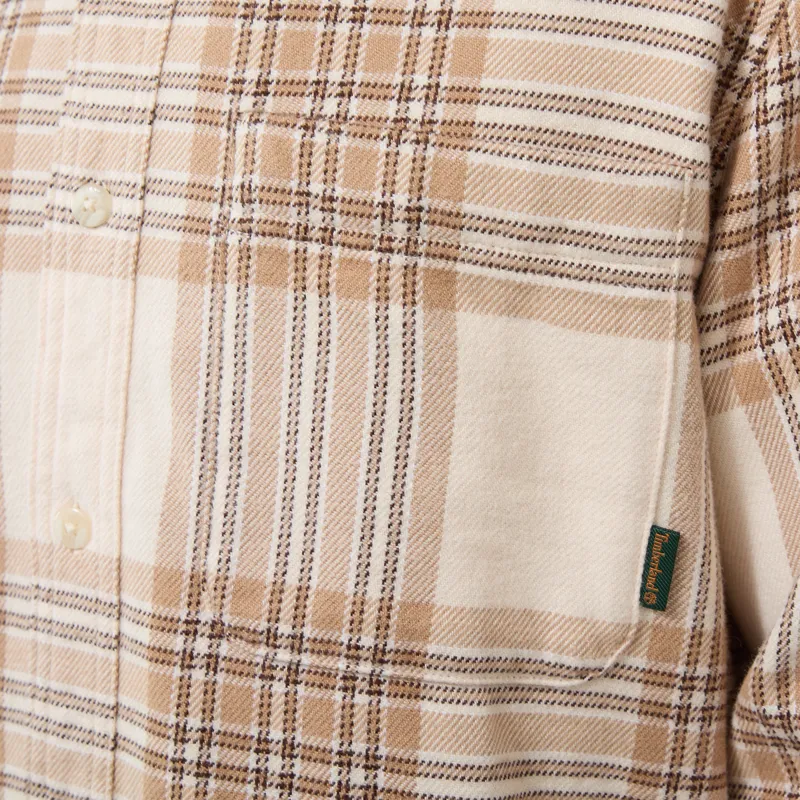 Timberland Flannel Check Regular Shirt White Smoke-5