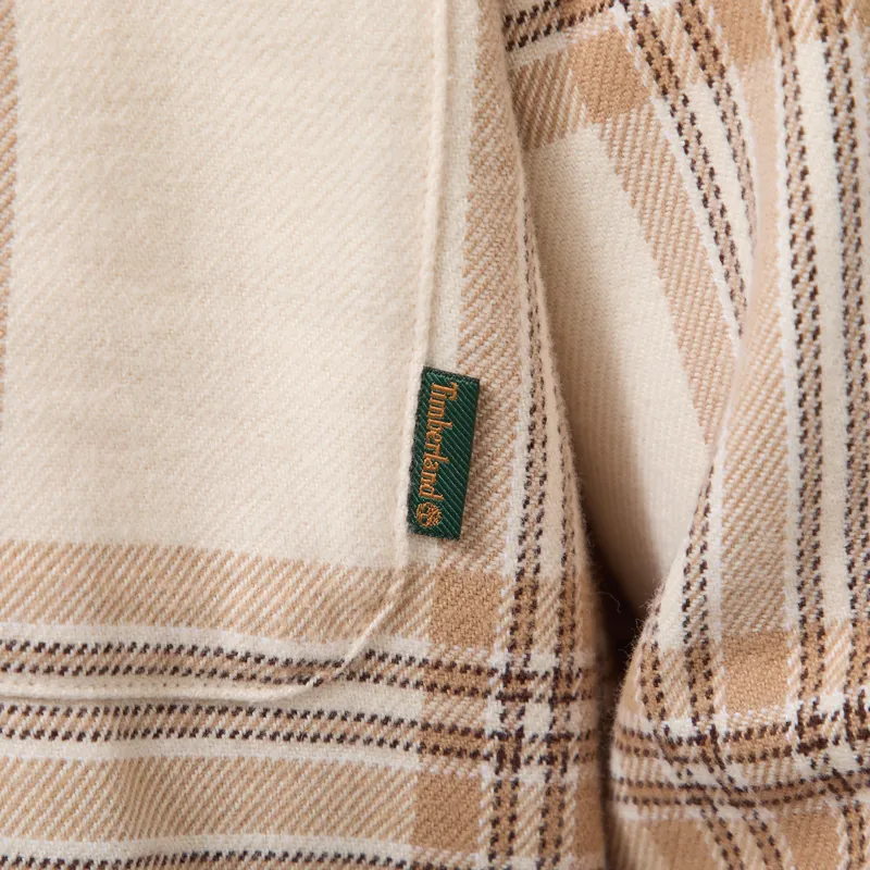 Timberland Flannel Check Regular Shirt White Smoke-7