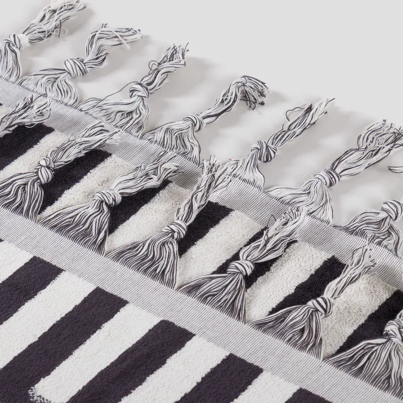 HKLIVING Bath Towel 1991 Black White-3