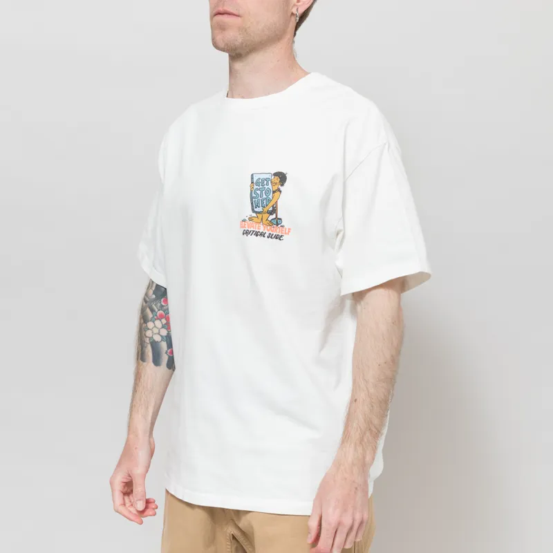 The Critical Slide Society Levitate T Shirt Vintage White-1