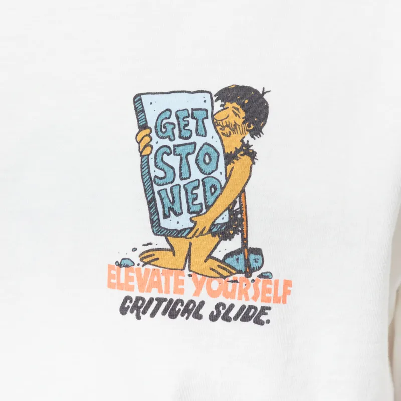 The Critical Slide Society Levitate T Shirt Vintage White-5