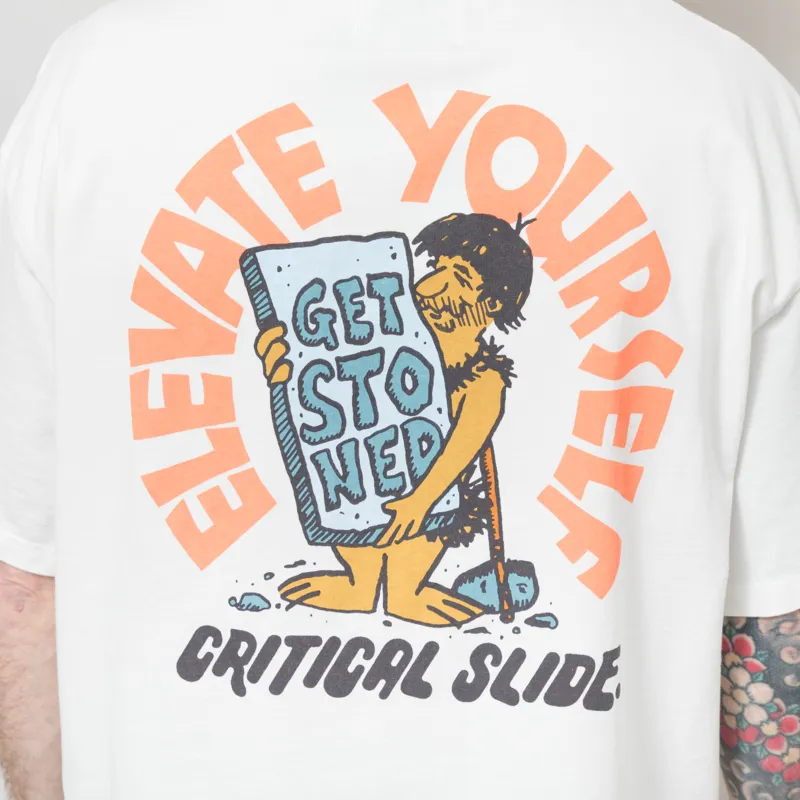 The Critical Slide Society Levitate T Shirt Vintage White-4