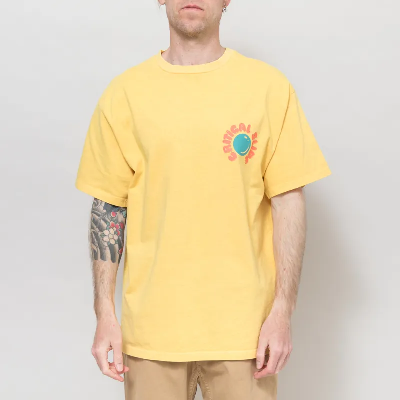 The Critical Slide Society Resin Drop T Shirt Sunflower-2