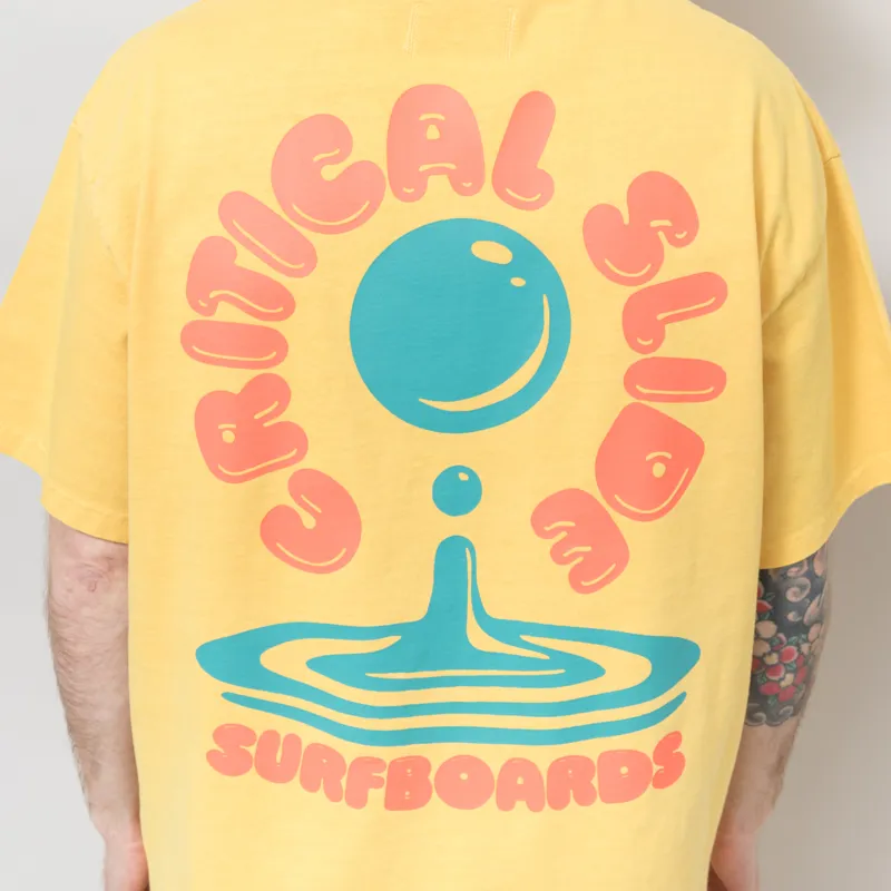 The Critical Slide Society Resin Drop T Shirt Sunflower-4