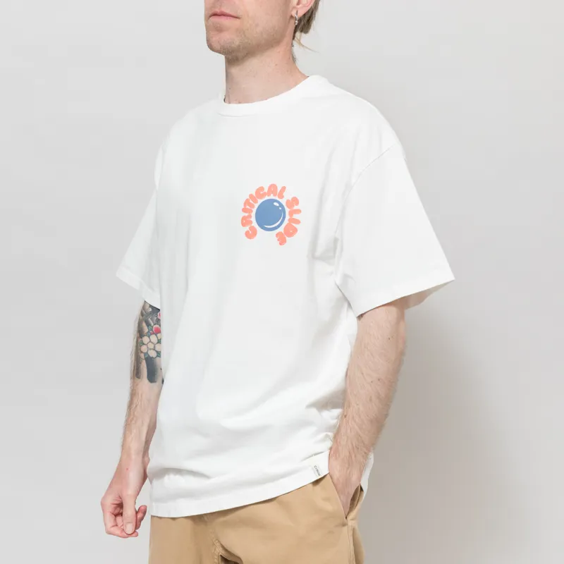 The Critical Slide Society Resin Drop T Shirt Vintage White-1