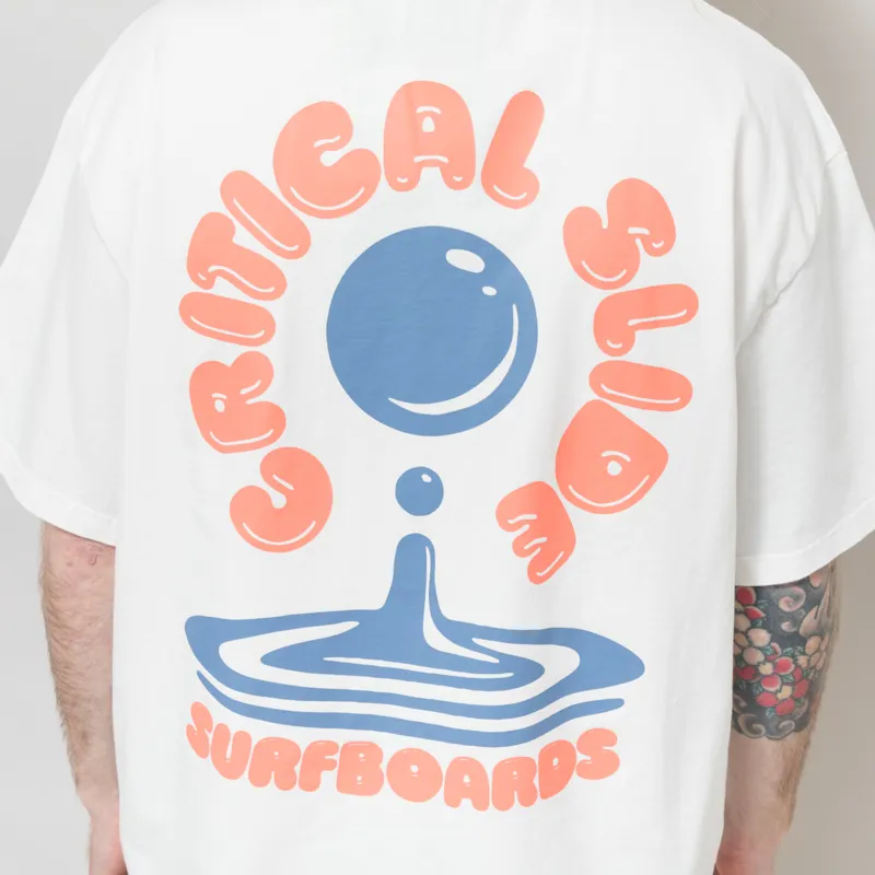 The Critical Slide Society Resin Drop T Shirt Vintage White-4
