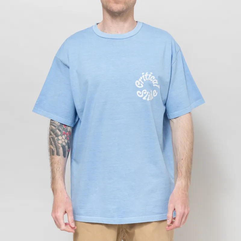 The Critical Slide Society Spiral T Shirt Powder Blue-2