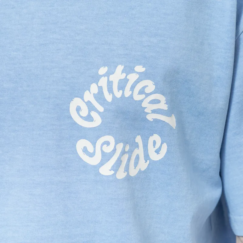 The Critical Slide Society Spiral T Shirt Powder Blue-5