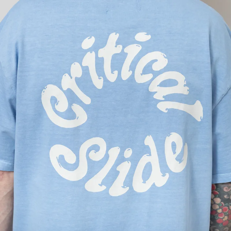 The Critical Slide Society Spiral T Shirt Powder Blue-4