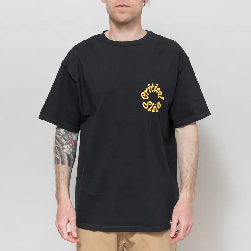 The Critical Slide Society Spiral T Shirt Vintage Black-2