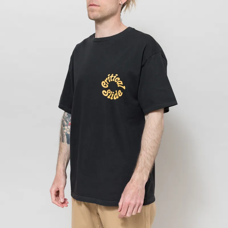 The Critical Slide Society Spiral T Shirt Vintage Black-1