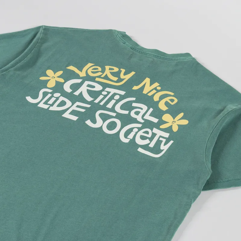 The Critical Slide Society Very Nice T Shirt Dusty Green-2