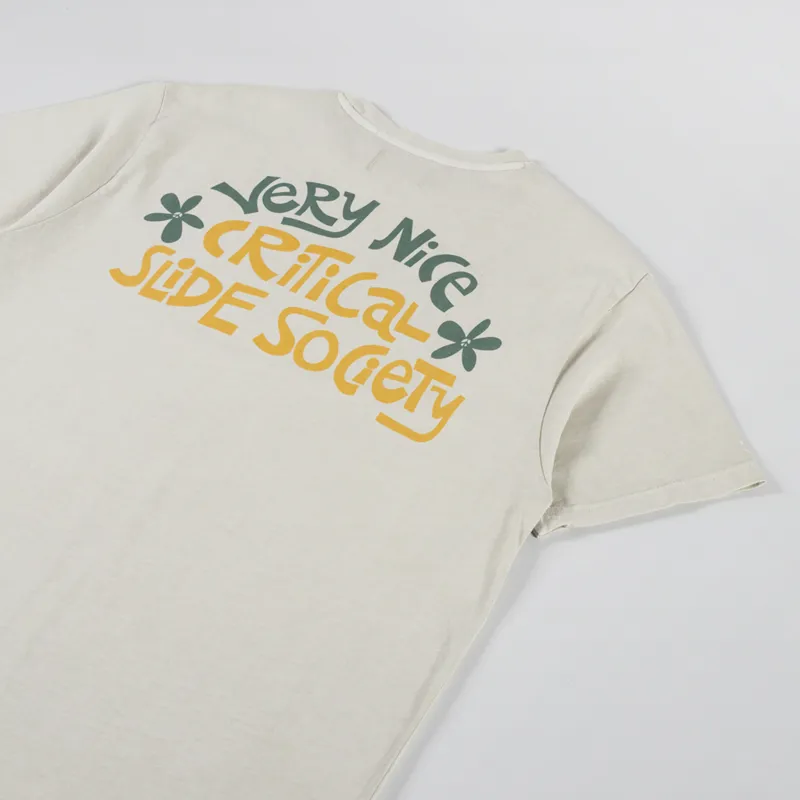 The Critical Slide Society Very Nice T Shirt Ecru-2