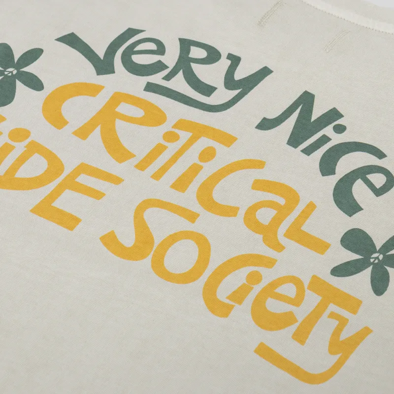The Critical Slide Society Very Nice T Shirt Ecru-4