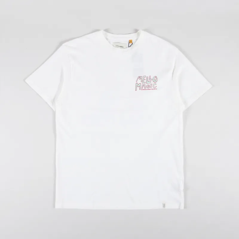 The Critical Slide Society Mellow Magic T Shirt Vintage White-1
