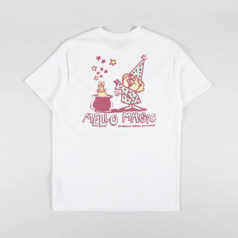 The Critical Slide Society Mellow Magic T Shirt Vintage White