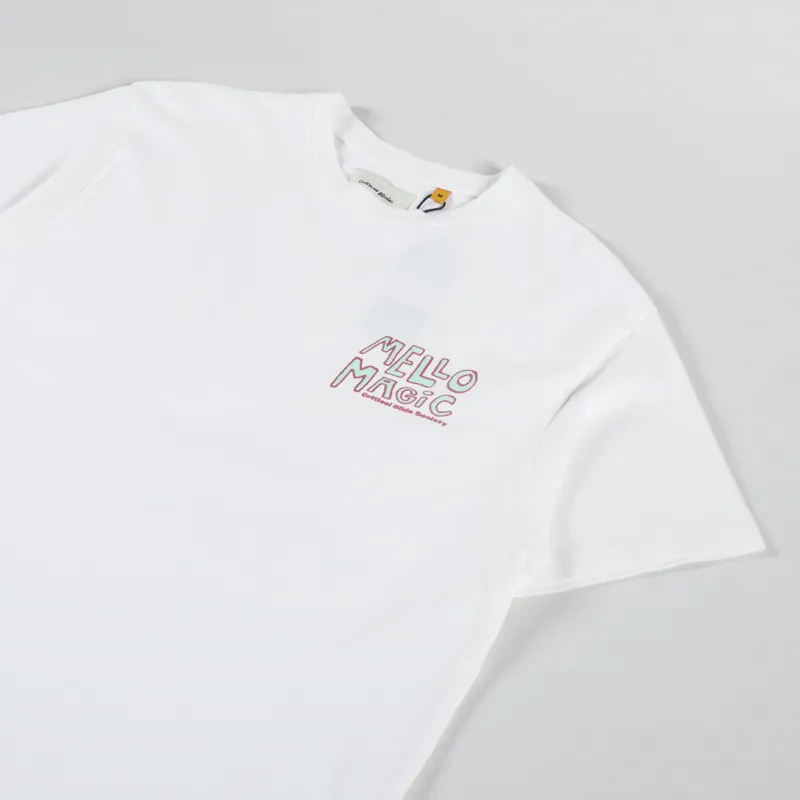 The Critical Slide Society Mellow Magic T Shirt Vintage White-3