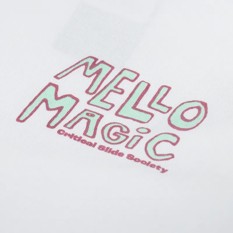 The Critical Slide Society Mellow Magic T Shirt Vintage White-5