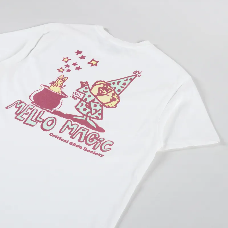 The Critical Slide Society Mellow Magic T Shirt Vintage White-2