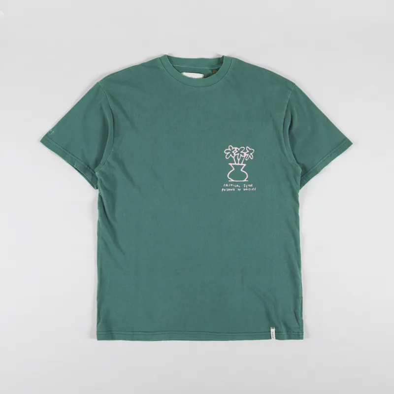 The Critical Slide Society Daisy T Shirt Dusty Green-1