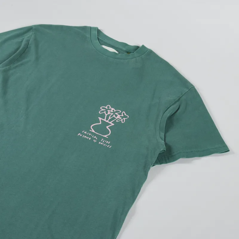 The Critical Slide Society Daisy T Shirt Dusty Green-3
