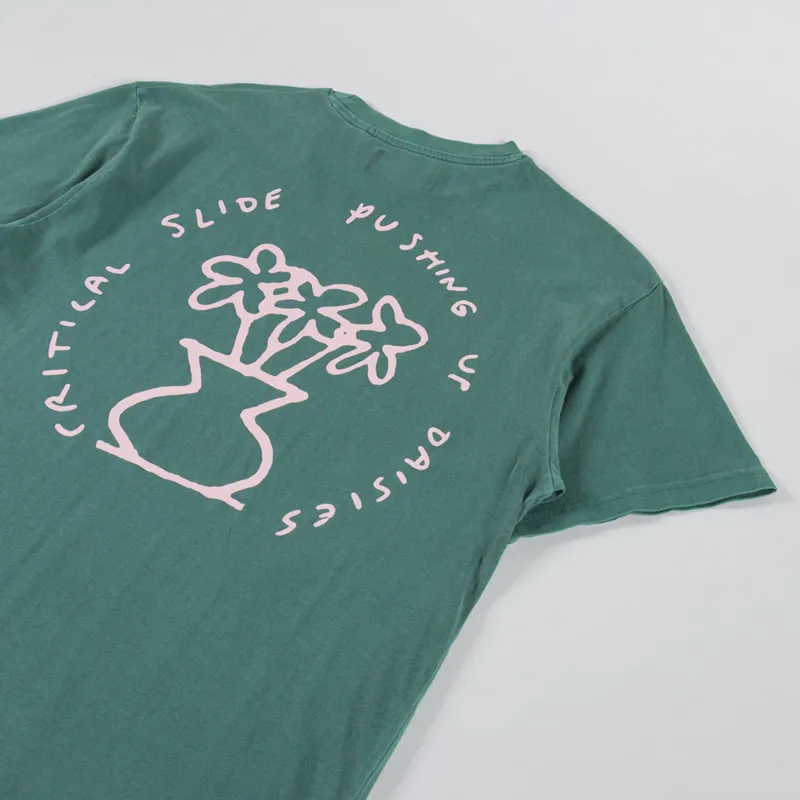 The Critical Slide Society Daisy T Shirt Dusty Green-2