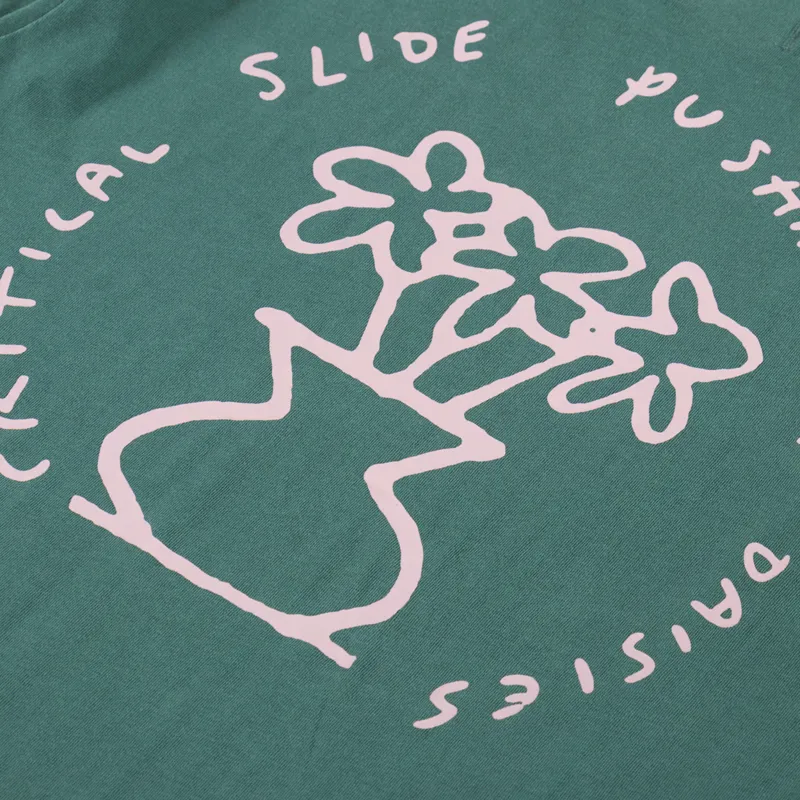 The Critical Slide Society Daisy T Shirt Dusty Green-4