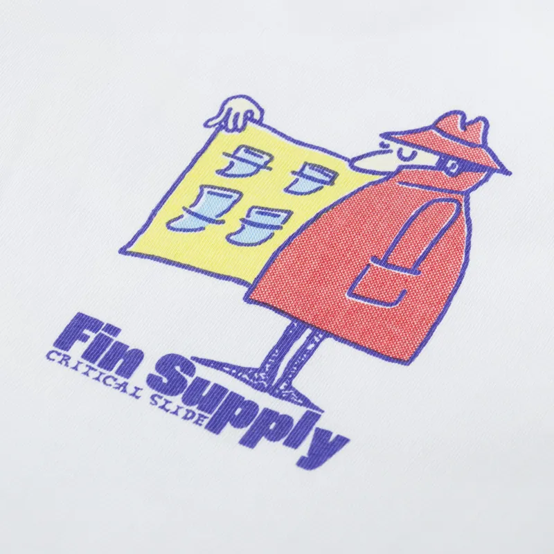The Critical Slide Society Supply T Shirt Vintage White-5